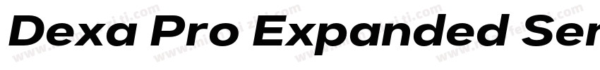 Dexa Pro Expanded Semi Bold字体转换